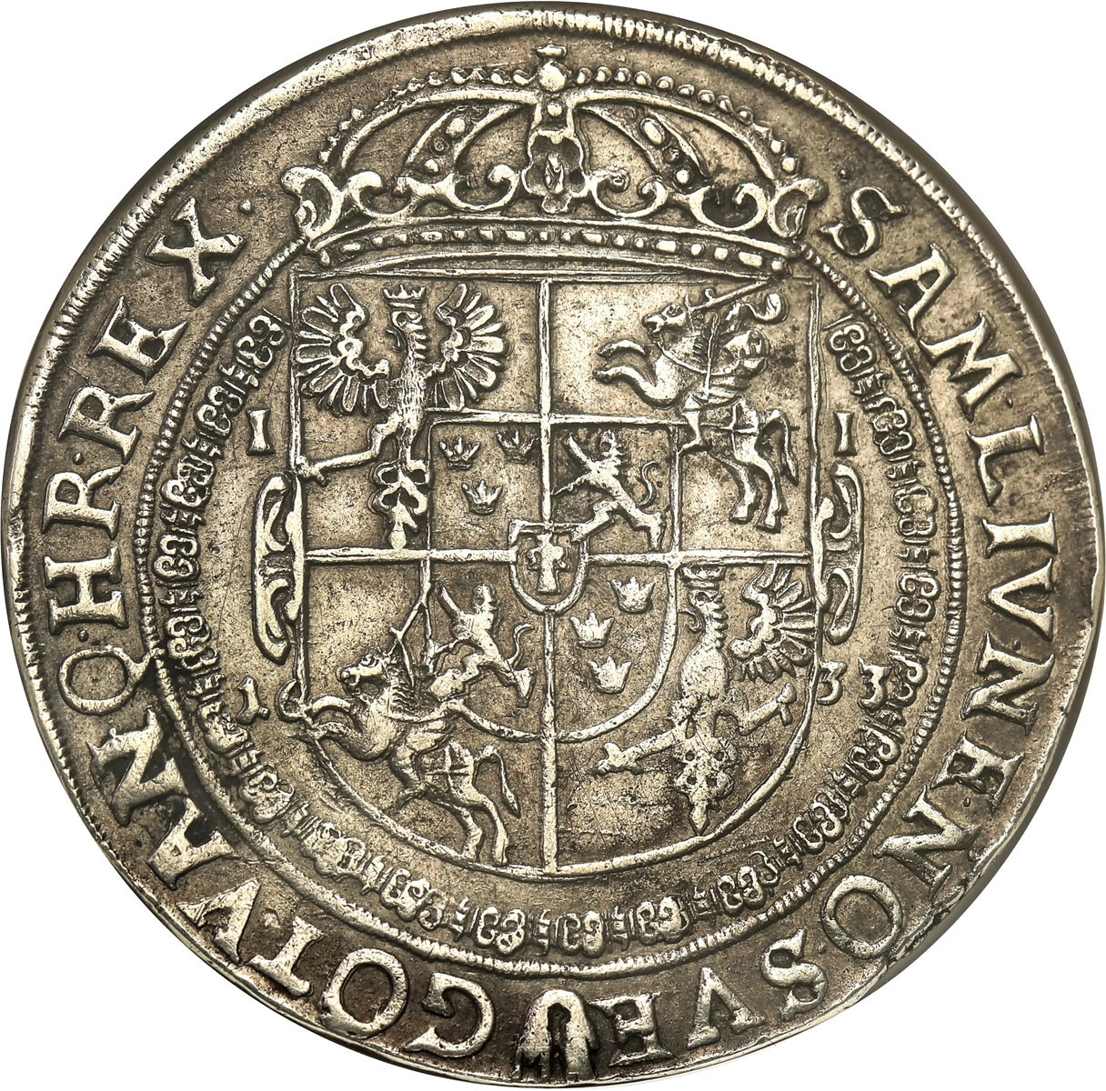 Władysław IV Waza. Talar 1633 Bydgoszcz NGC XF45 – RZADKOŚĆ R7